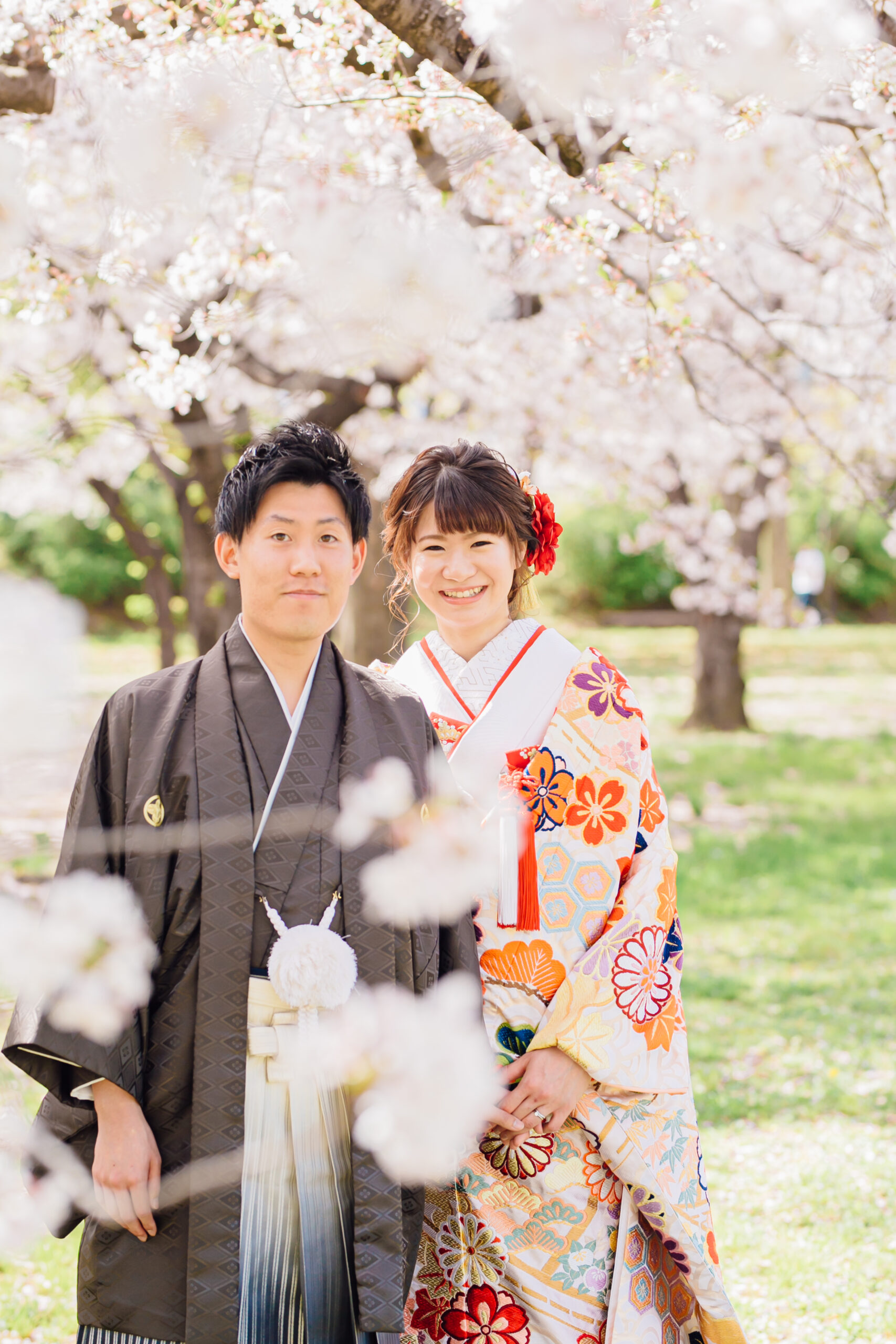 大阪城 婚攝 和服 櫻花